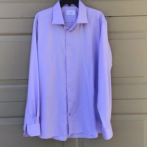 ETON OF SWEDEN NEW MEN'S LAVENDER DRESS SHIRT SIZE46/18 BRAND NEW